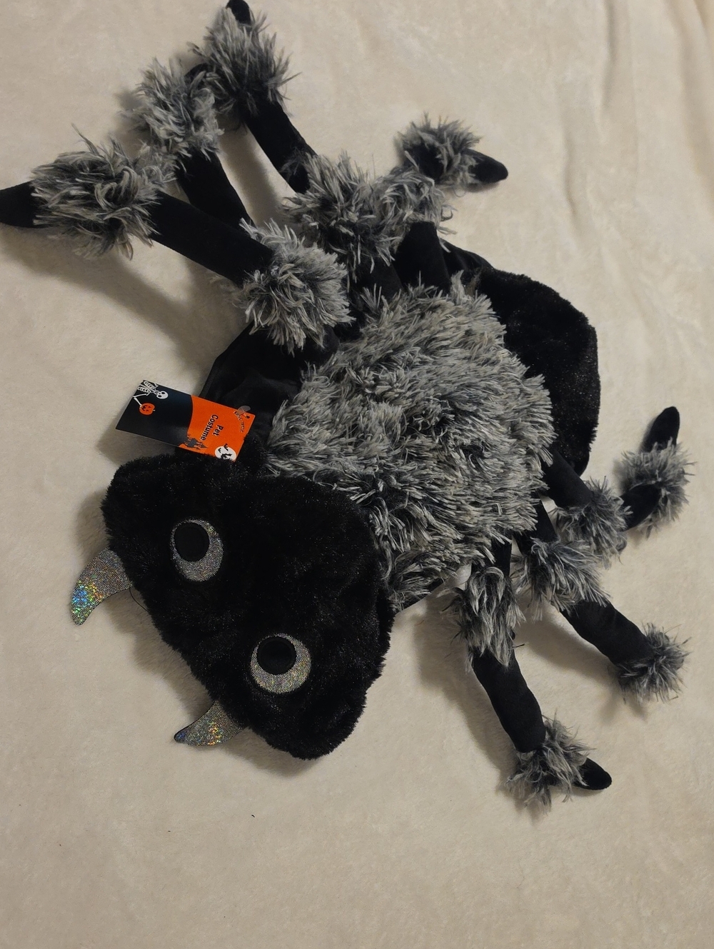 Black Spider Dog Costume Medium Size